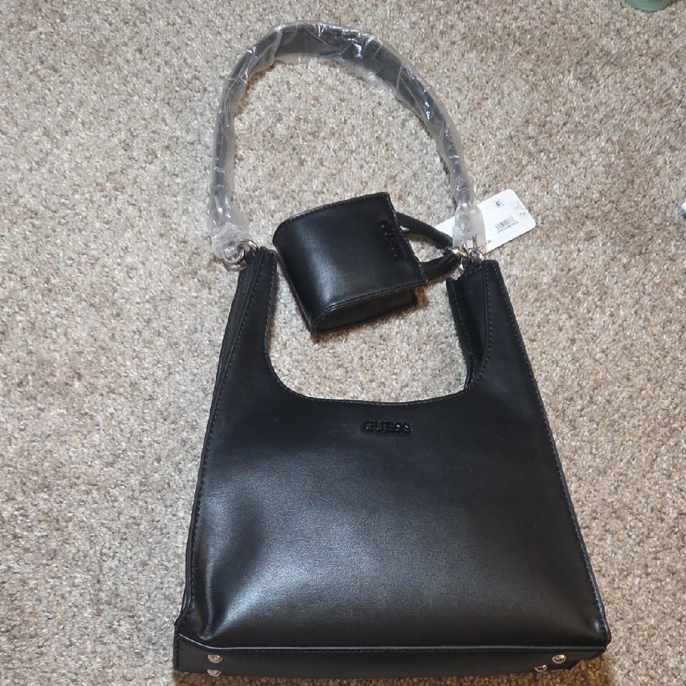 Chico's Classic Black Shoulder Bag with Pouch